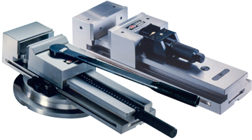 Mechanical, hydropneumatic and hydraulic modular vices for milling machines and machining centers, grinding vices