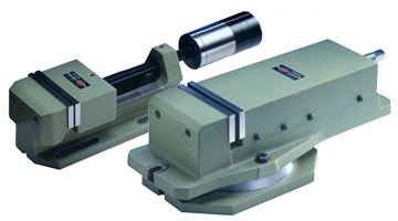 Mechanical, hydropneumatic and hydraulic vices for drills and drilling/milling machines